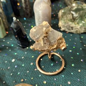 NATURAL Blue Cubic Fluorite Crystal Cluster in Matrix UVReactive